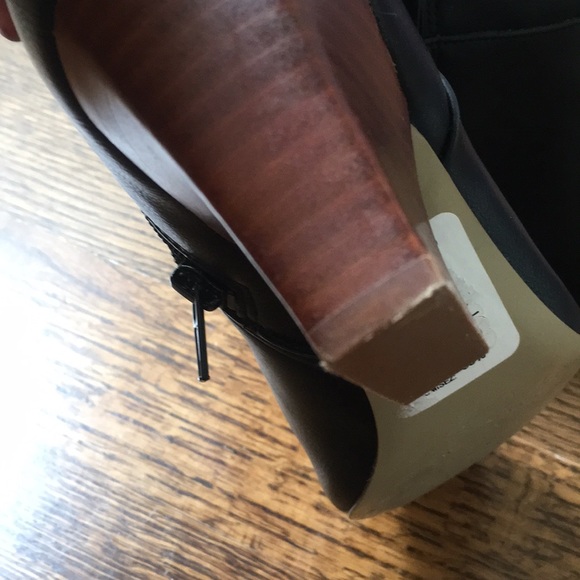 Black 1” heel booties - Picture 4 of 7